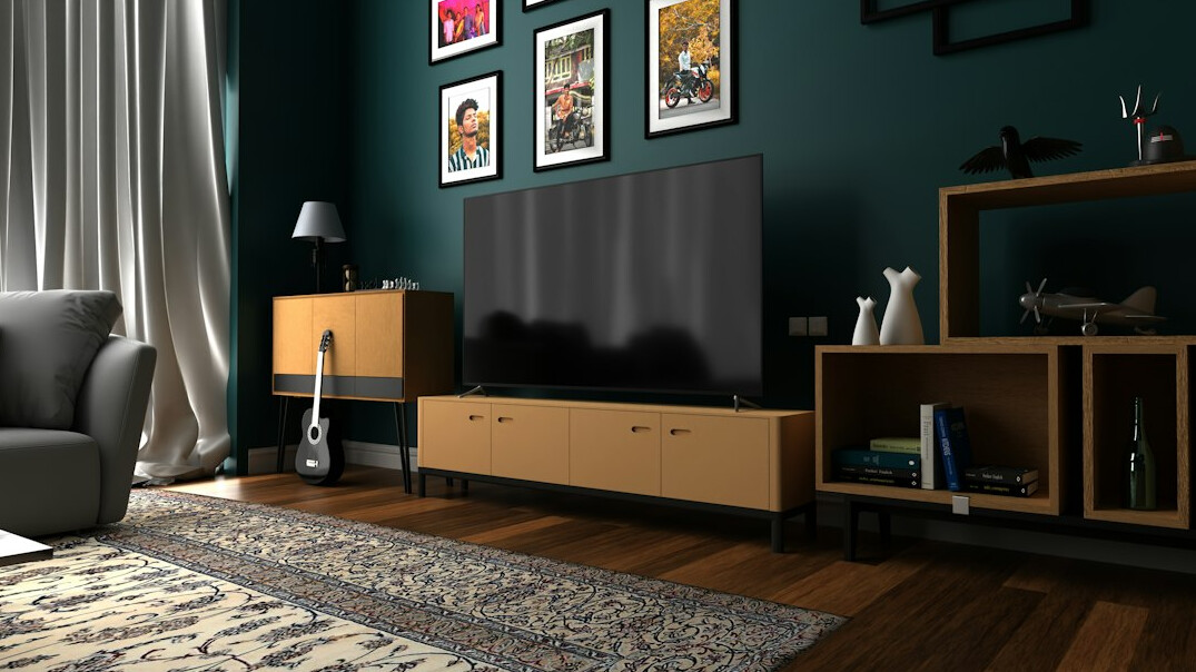 modern tv screen