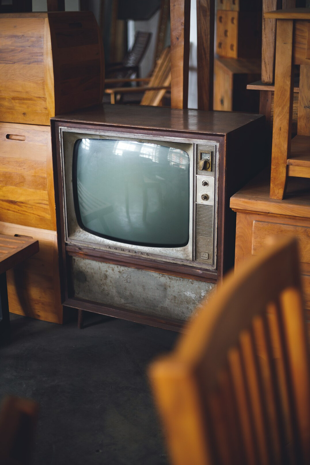 vintage television set