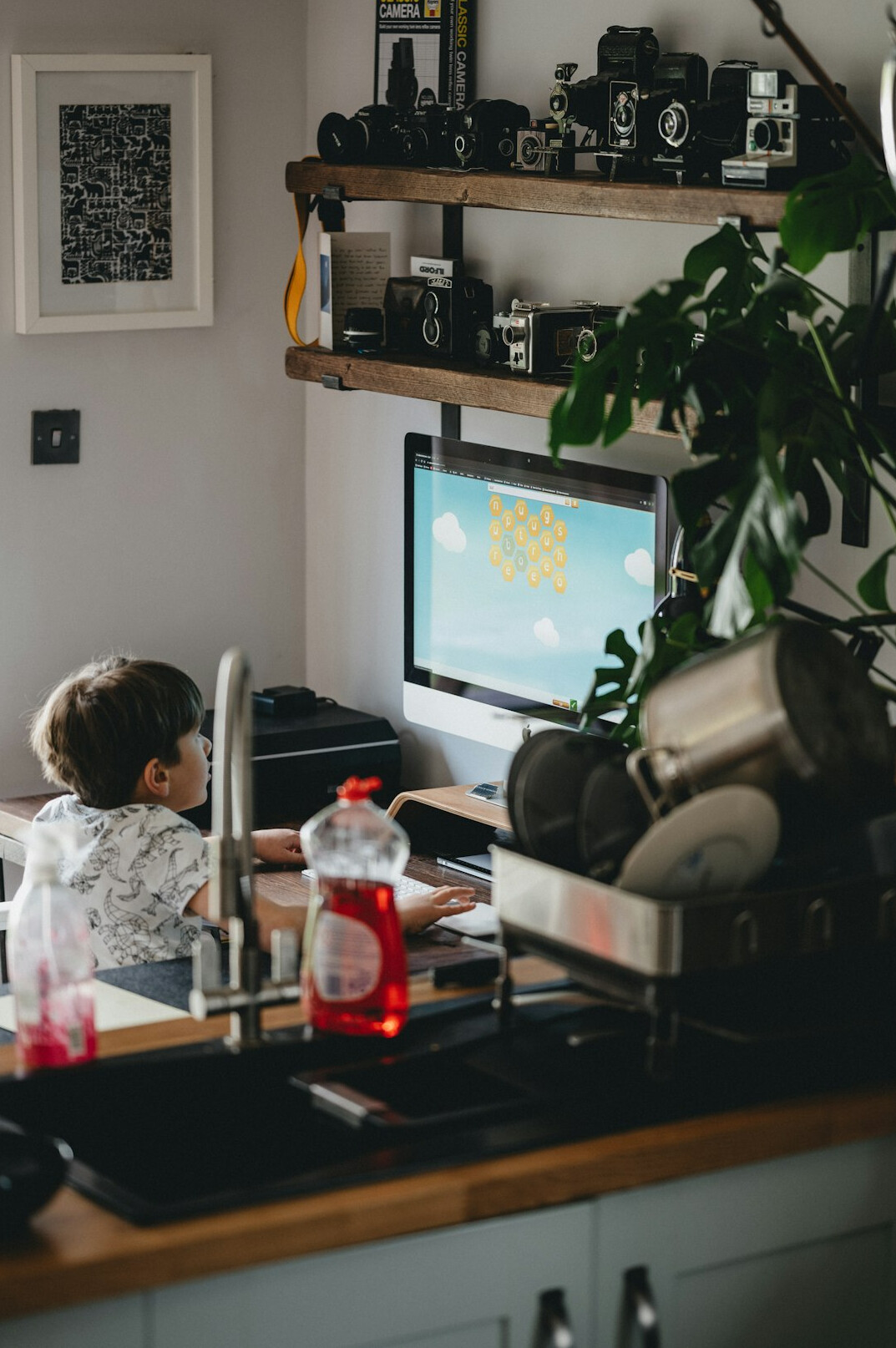 Editor reviewing archive television footage on a monitor