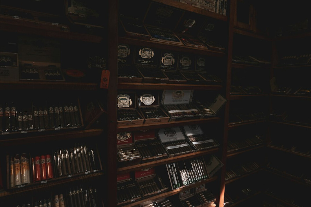 Shelves filled with archived videotapes and film reels