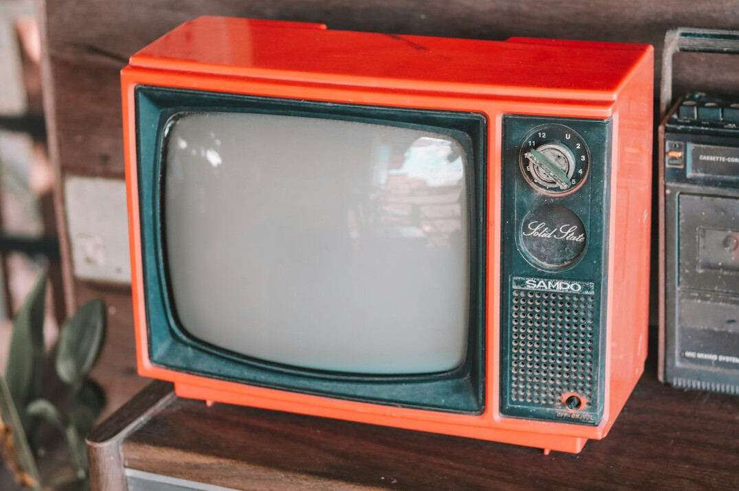 vintage television set